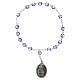 Saint Anne rosary 3 mm light blue crystal s2