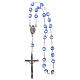 Rosary round faceted crystal beads 4 mm Medjugorje s4