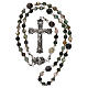 Glass rosary with variegated beads, 39 cm s4