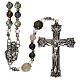 Glass rosary with multicolored beads s1