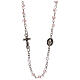 Rosary choker necklace, Angel, real crystal 3 mm s1