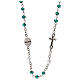 Rosary choker necklace, Our Lady of Guadalupe, real crystal 3 mm s2
