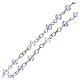 Rosenkranz Halskette mit hellblauen Kristallperlen Engelsmotiv, 3 mm s3