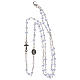 Rosenkranz Halskette mit hellblauen Kristallperlen Engelsmotiv, 3 mm s4