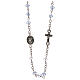 Rosary choker necklace, Angels, real crystal 3 mm s2