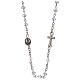 Rosary choker necklace, Our Lady of Fatima, real crystal 3 mm s2