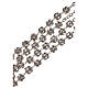 Rosary for wedding silvery crystal beads 5 mm s4