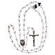 Rosary with transparent beads 5 mm s4