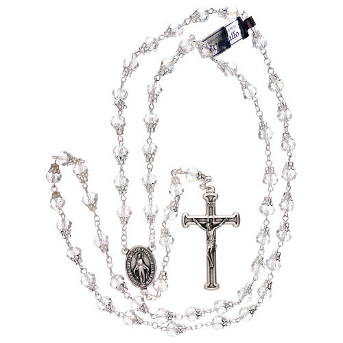 Crystal rosary transparent bright beads 5 mm 4