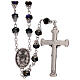 Rosary with glossy purple beads 5 mm s2