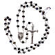 Rosary with glossy purple beads 5 mm s4