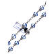 Rosary with 5 mm shiny blue crystal beads s3