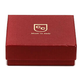 Terço cristal veremelho contas 5 mm Nossa Senhora da Misericórdia s5