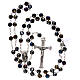Purple crystal rosary with 5 mm beads and Virgin with Child s4