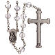 Transparent crystal rosary with 5 mm beads and Virgin with Child s2
