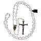 Transparent crystal rosary with 5 mm beads and Virgin with Child s4