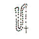 Rosary with red glass beads 6 mm s4