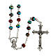 Glass rosary with 6 mm red beads s1