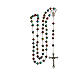 Glass rosary with 6 mm red beads s4