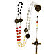 Bronzed rosary Saint Benedict 6 mm s5