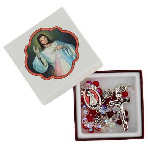 Crystal rosary of Divine Mercy 6 mm 1