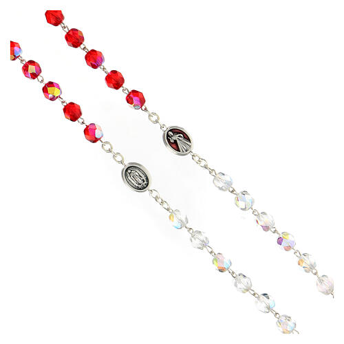 Crystal rosary of Divine Mercy 6 mm 4