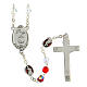 Merciful Jesus crystal rosary 6 mm s3