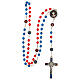 Saint Benedict enameled rosary 6 mm s5