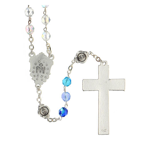 Semi-crystal rosary of Our Lady of the Miraculous Medal 5 mm 3