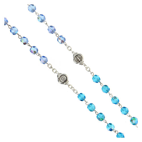 Semi-crystal rosary of Our Lady of the Miraculous Medal 5 mm 4