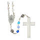 Half crystal rosary of the Miraculous Madonna 5 mm s3