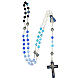 Semi-crystal rosary of Our Lady of Fatima 6 mm s5