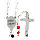 Crystal rosary of Saint Michael with colourful beads of 6 mm s2
