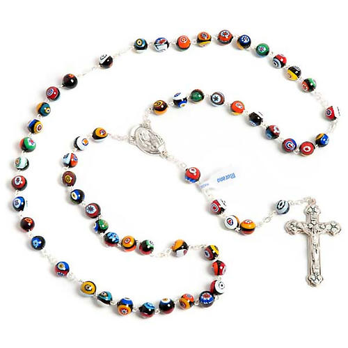 Black Murano glass rosary 1
