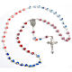 Multicoloured Murano style glass rosary s1