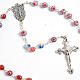 Multicoloured Murano style glass rosary s2
