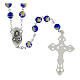 Rosary beads in blue Murano glass style 8mm s2