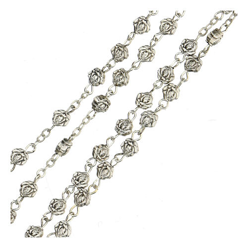 Metal rose-beads rosary 3