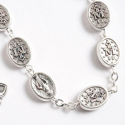 Rosenkranz Wunder Maria oval Metall 2