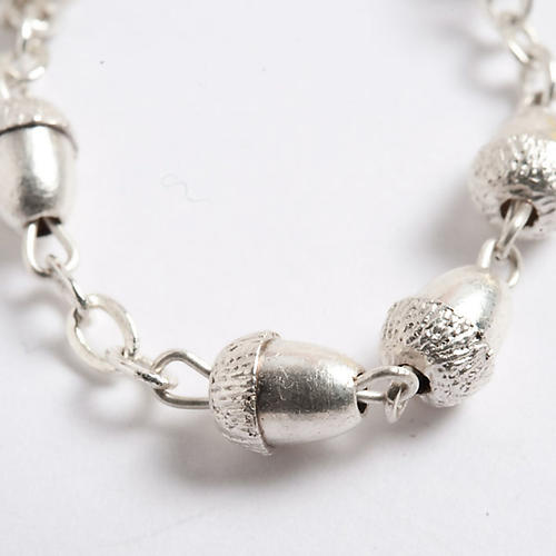 Metal acorn-beads rosary 3