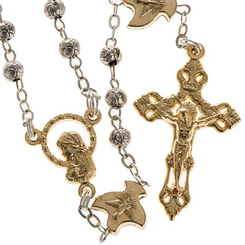 Holy Spirit rosary with roses and doves 1