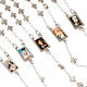 Metal cross-shaped beads rosary s4