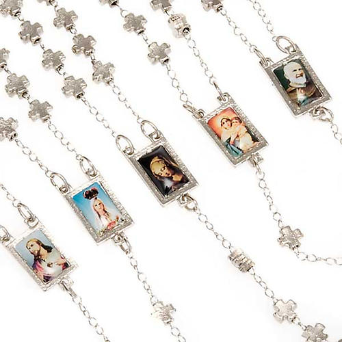 Metal cross-shaped beads rosary 4