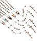 Metal cross-shaped beads rosary s1