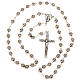 Silver rose rosary beads s2