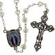 Miraculous Virgin Mary rosary with heart shaped beads s1