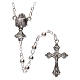 First Communion rosary with silver beads s1