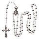 First Communion rosary with silver beads s4