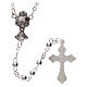 First Communion rosary with silver beads s2