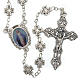 Rosary with metal cross-shaped beads (7 mm) s1